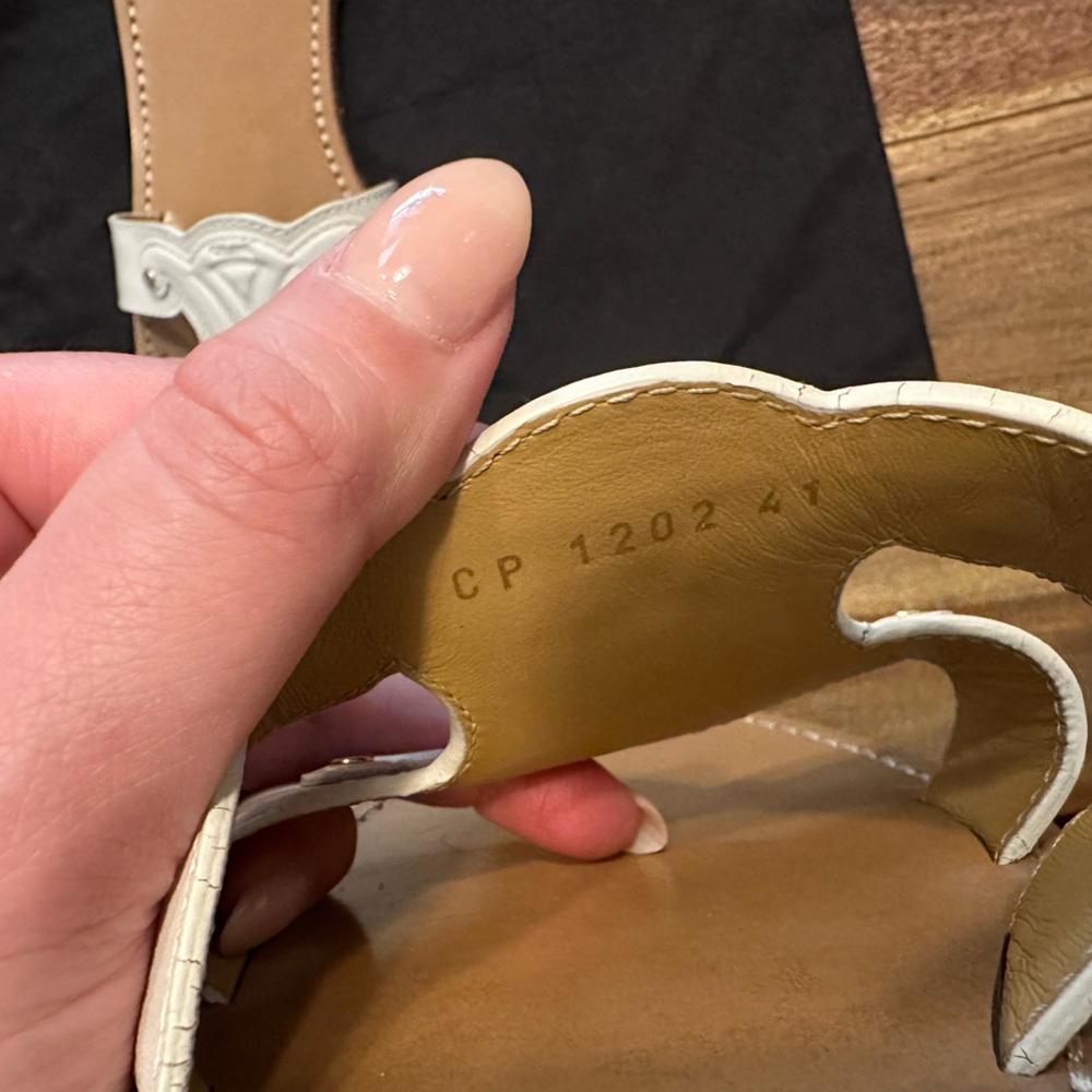 Celine Triomphe sandal white size 41 - Picture 6 of 8